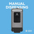 53060, 11.5" 5.6" 4.4" Pacific Blue Ultra Wall-Mounted Manual Dispenser for Foaming Hand Soap and Hand Sanitizer by GP