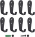 Wall Hooks 8 Pcs, Heavy Duty Stainless Steel Coat Hooks for Garage, Bathroom, Kitchen, Dining Room, Indoor and Outdoor