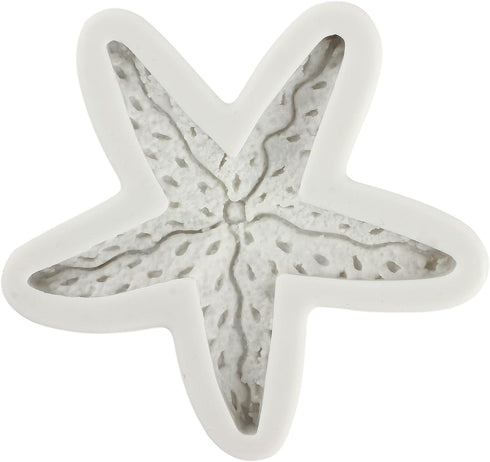 Starfish Silicone Fondant Mold, Marine Theme Cake Molds for Sugar Cake Decorating, Cupcake Topper