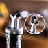 4 Pcs Oil Pour Spouts, Leakproof Nozzle Olive Oil Bottle Dispenser for Olive Oil, Wine, Vinegar, Soy Sauce (Silver)
