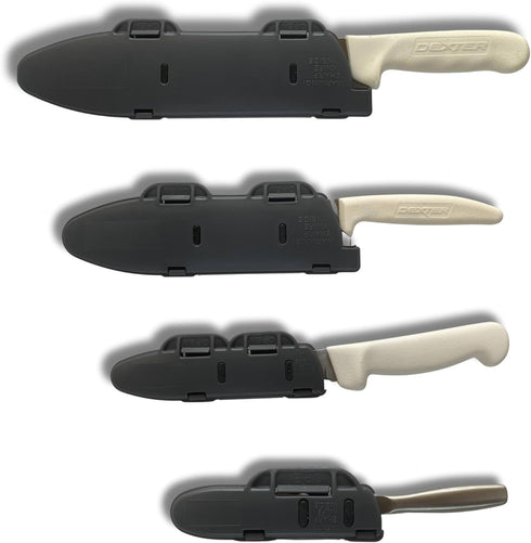 BladeGuard Knife Blade Cover, Non-Slip Dishwasher Safe Sheath, 10in Grey