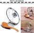 Pot Lid Holder Spoon Rest, Stainless Steel Utensils Organizer, Multifunctional Storage Rack for Kitchen Decor Tool