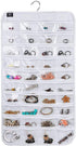 Hanging Jewelry Organizer, 80 Pocket Accessories Organizer for Holding Jewelry.