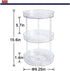 Non-Skid 3 Tier Lazy Susan for Kitchen, 360 Degree Rotating Spice Rack, Cabinet Organizer Turntable