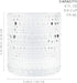 Darware 4 Pack Little Hobnail Drinking Glasses (6oz, Clear) - Old-Fashioned Beverage Glasses for Tabletop and Bar Use
