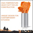 Heavy Duty Kitchen Utensils Set, 6 pc Nonstick Nylon, High Heat Resistant for Stovetop and Griddle, Orange