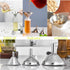 Kitchen Funnels Set for Bottles, 3pc Small/Medium/Large Stainless Steel Metal Funnels with 2 Cleaning Brushes