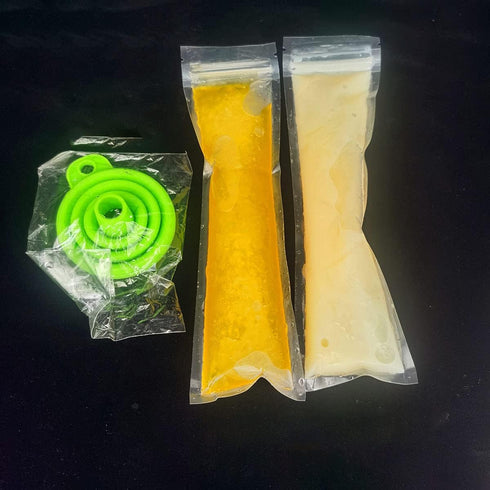 NM 200 Pack Summer 4 1 Ice Popsicle Molds Bags - Zip-Top Disposable DIY Ice Pop Mold Bags - Ice Pop Pouch with Ice Pop