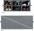 6 Closet Sorbus Shoe Organizer Bin, Section Cubby Shoe Shelves, Foldable Portable Detachable Organizer Storage for Home