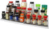 Home Basics 3-Tiered Plastic Expandable Spice Rack - Adjustable Length Kitchen Organizer for Cabinet, Pantry, or