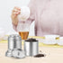 Tea Tin with Airtight Double Lids – 8 Oz Kitchen Small Tin Can for Loose Leaf Tea Storage (6 PACK)