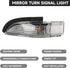 Front Left Side Wing Mirror LED Turn Signal Light, Compatible for Toyota Corolla 2014-2019, Replace Part 8174052050