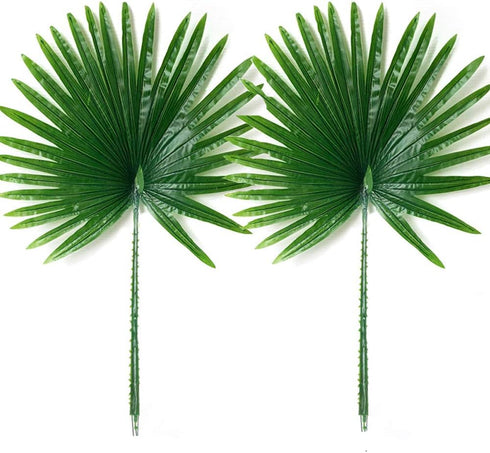 2Pack Artificial Flower Faux Leaves, 27.9" Tall Tropical Plant Faux Leaves for Greenery Wedding Party Floral