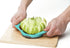 PrepWorks by Progressive 16-Slice Thin Apple Slicer and Corer, Dishwasher Safe with Attached Safety Cover, Turquoise