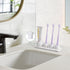 Dersyer 4 Pack 1 Pack Countertop, Mini Ceramic Toothbrush Holder Stand with Water Absorbing Stone for Bathroom Vanity