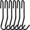 12 Pack Heavy Duty S Hooks, Black Pot Rack Holder Hanger Hooks for Hanging Kitchen Utensils, Pots, Pans, Clothes