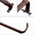 Sratte Single Curtain Rod Bracket, Curtain Hardware Brackets with Screws, Spreader Wall Bracket Hooks for Kitchen