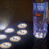 LOGUIDE LED Light Up Coasters, LED Bottle Lights, Flashing Shots Light, Cool-White Coaster Discs for Drinks
