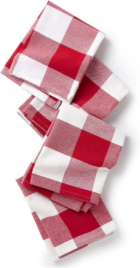 Encasa Homes Anti-Odour Kitchen Dish Towels: 28"x18" (4 Pc Set) Highly Absorbent, Quick Drying Cotton Tea Towels