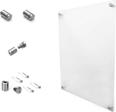 5x7 Wall Mounted Acrylic Frameless Photo Frame - Clear Picture Frame Rectango Floating Certificate Frame