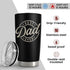 20oz SANDJEST Best Dad Ever Tumbler with Lid - Insulated Stainless Steel Cup- Coffee Mug for Sport Travel Office, Gift