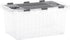 Superio Clear Storage Box with Lid, Plastic Container Bins for Organizing, Stackable Crates, BPA Free