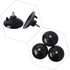 HSTECH 4 Pcs Black French Fry Suction Cup Feet for Industrial Commercial French Fry Cutter