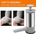 Saihisday 4 2LB Household Sausage Stuffer, Homemade Sausage-Maker Tool Sausage Stuffer Machine Stainless Steel Vertical