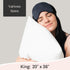 Waterproof Pillow Protectors, Zippered Pillow Covers, Soft Comfortable Sateen Cotton, King Size 4 Pack