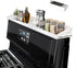 STUTOV 30" Magnetic Stove Top Shelf Magnetic White Spice Rack and Seasoning