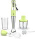 Immersion Hand Blender, UTALENT 5-in-1 Stick Blender with 500ml Food Grinder, BPA-Free, 600ml Container, Milk Frother -
