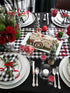 Plaid Table Runner for Christmas Decorations, 2 Packs 13x108 Inch Black White Table Runner, Buffalo Plaid Table Runners