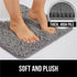 Gorilla Grip Plush Absorbent Shaggy Chenille Bath Rug Mat for Toilet Base | Machine Washable Microfiber Bathroom
