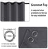 DWCN Blackout Curtains for Bedroom & Living Room, Thermal Insulated Light Blocking Drapes with Tiebacks, 42 x 54
