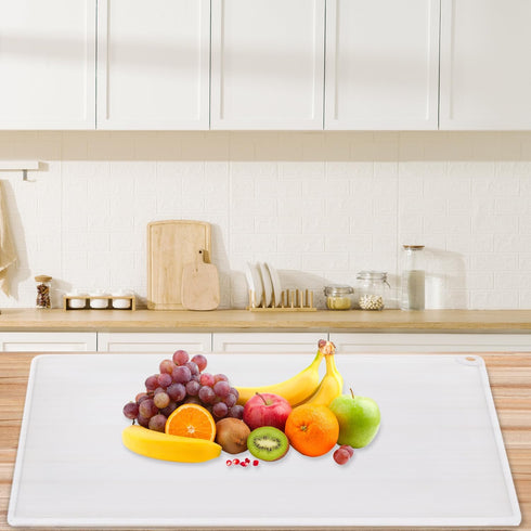 Translucent Baking Mats for Kitchen Counter, Food Grade Silicone Mats for Crafts, Non-Slip Protector with Raised Edges