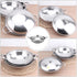 Ciieeo Shabu Shabu Hot Pot, Stainless Steel Camping Stove Cooking Pot with Lid, 22cm Chef Wok and Paella Skillet