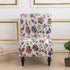 Armless 06 Accent Chair Cover - Soft Printed Slipcover for Living Dining Room Slipper Chairs