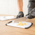 Comfy Grip 3-Piece Cutting Board Set, Food-Grade Kitchen Boards with Deep Juice Grooves, White and Black