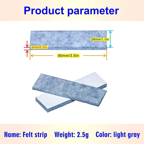 32PCS (3.5" 1.1" x0.2") Aneaseit Anti-Vibration and Soundproof Pads for Bed Frame, No More squeaking, Protects Walls