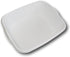 White Plastic Eight Quart Dishpan - 13½ x 11 x 4½H