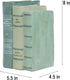 5.5 4.5 7.5 Inch Guichifun Decorative Books Living Room Dcor - Resin Sage Green Faux Books Fake Modern Home Decoration