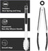 Set of 2 Cooking Tongs, 600ºF High Heat-Resistant Kitchen Utensils for Grill, Salad, BBQ, Frying, Serving