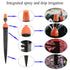 XINGYHENG 50Pcs (25Pairs) 360 Degree Adjustable Misting Drippers for Irrigation System