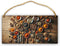 Artisanal Spice Collection Wooden Sign - 6x12 Inch Plaque for Culinary Wall Art, Gourmet Seasonings & Herbs Decor