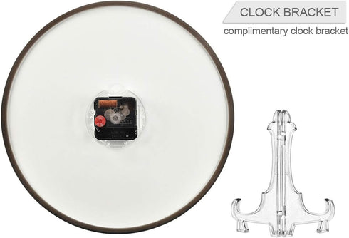 ALAZA Red Rose Flower Black Wall Clock, Battery Operated Silent Non Ticking Clocks for Living Room Decor