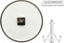ALAZA Red Rose Flower Black Wall Clock, Battery Operated Silent Non Ticking Clocks for Living Room Decor