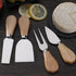 Mini Cheese Knife Set with Wood Handle, Stainless Steel Charcuterie Knife Set with 4 Fruit Forks & Spoons