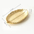 Lependor Golden Leaf Shaped Small Ceramic Jewelry Dish, Decorative Trinket Holder for Wedding Party