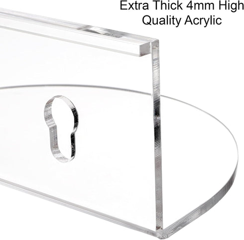 4 Pack Suwimut Window Plant Floating Shelf, Suction Cup Shelf for Fish Tank, Acrylic Ledge Plants Holder Window Sill