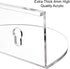 4 Pack Suwimut Window Plant Floating Shelf, Suction Cup Shelf for Fish Tank, Acrylic Ledge Plants Holder Window Sill